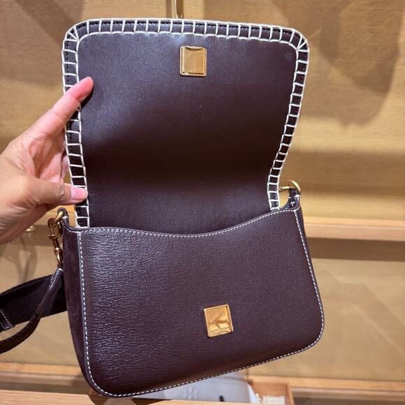 Tory Burch Thea Flap Crossbody 170061 Cedar $675 - Picture 8 of 10